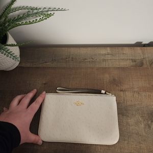 Coach ostrich wristlet